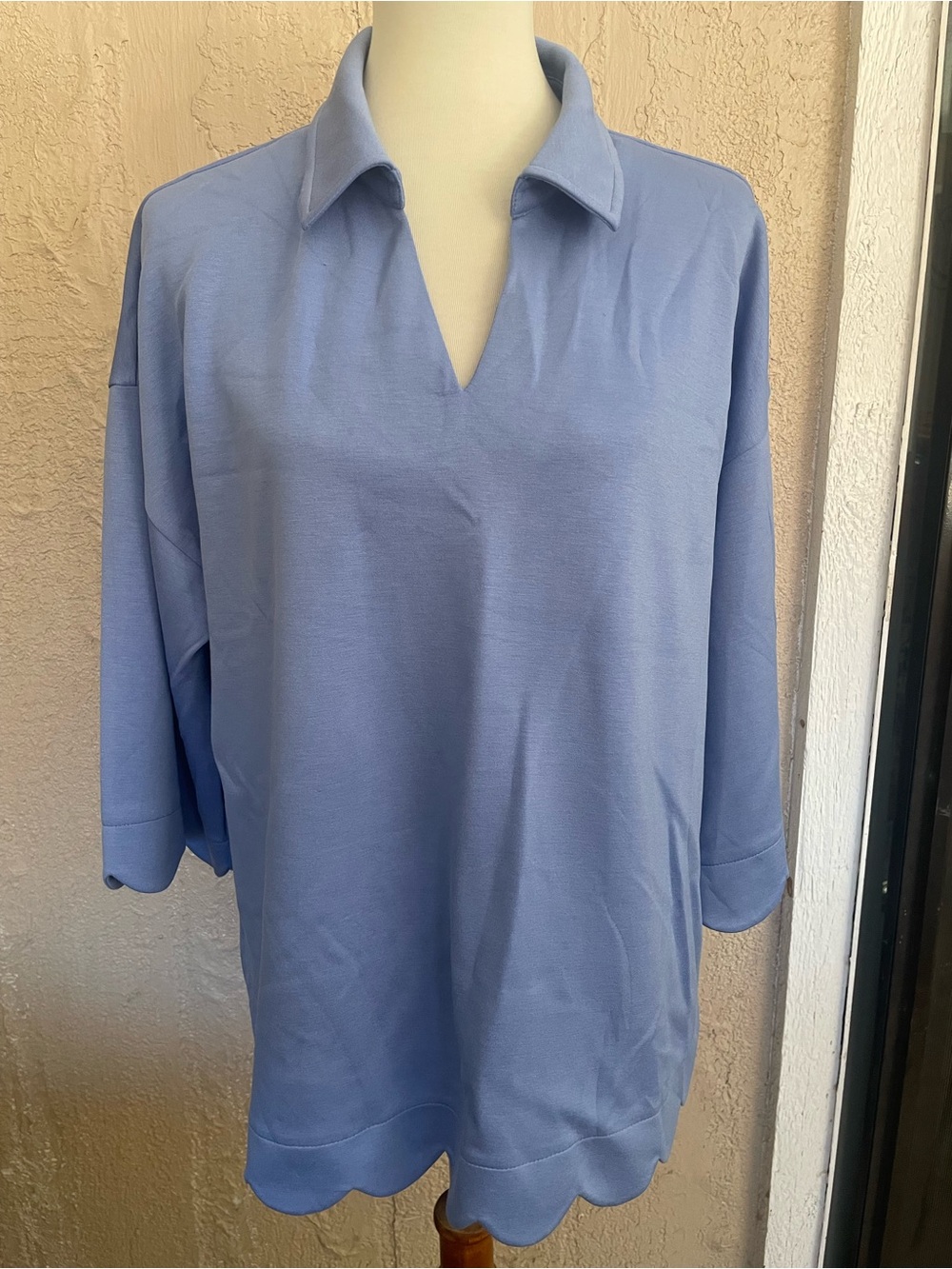 Jodifl Plus Scallop Top